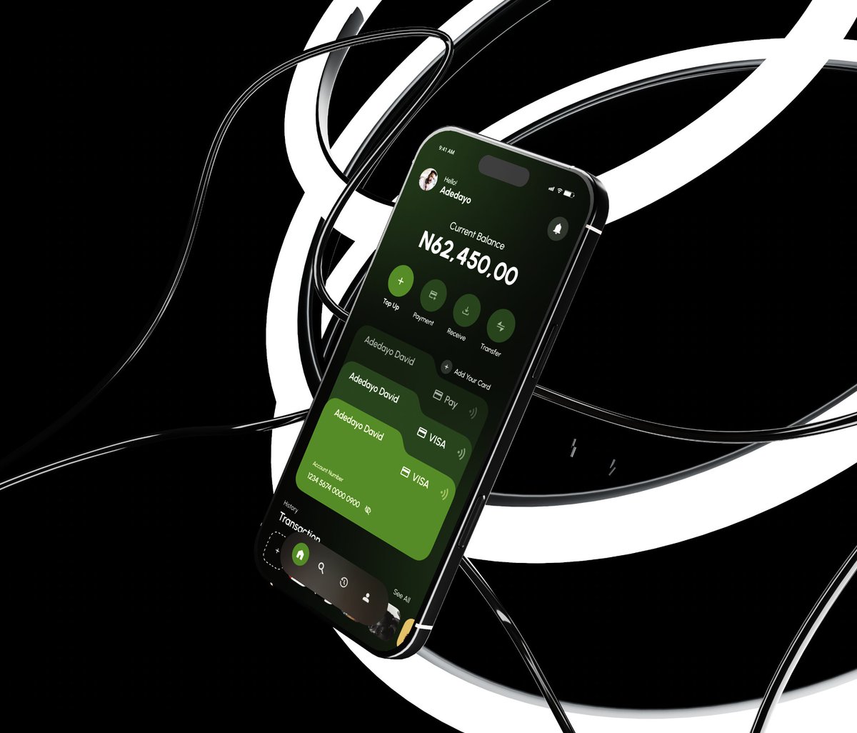 fadideas's tweet image. Money should feel easy, not overwhelming. 💳💚

Day 4 of my #7DaysUIDesignChallenge is all about clarity and control.

Check balances, make payments, and add cards seamlessly, all in one clean fintech home screen.

#UIDesign #FintechDesign #UIUXDesign #productdesign