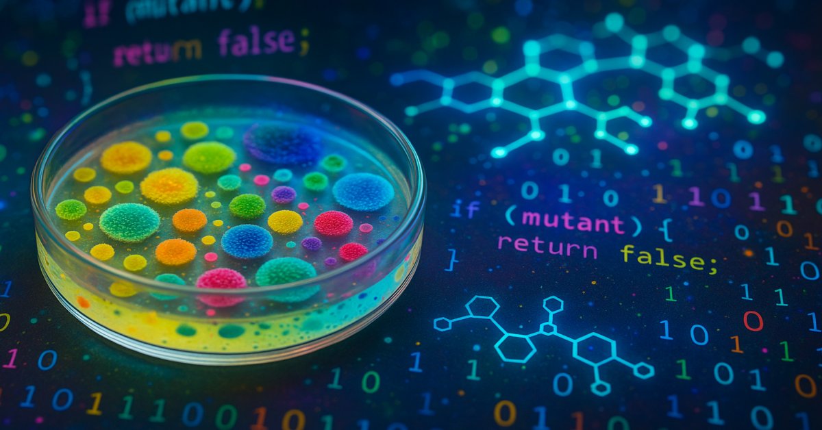 JAVAPROmagazin's tweet image. Vertraust du deinen Tests? Dann teste deine Tests. Mit #PIT deckt Julius Mischok auf, wo deine #UnitTests versagen – trotz 100 % Coverage.
Mutanten zeigen dir, wo’s weh tut. Lies jetzt: javapro.io/de/teste-deine…
#MutationTesting #Java #CleanCode #DevOps #DevTools #JAVAPRO