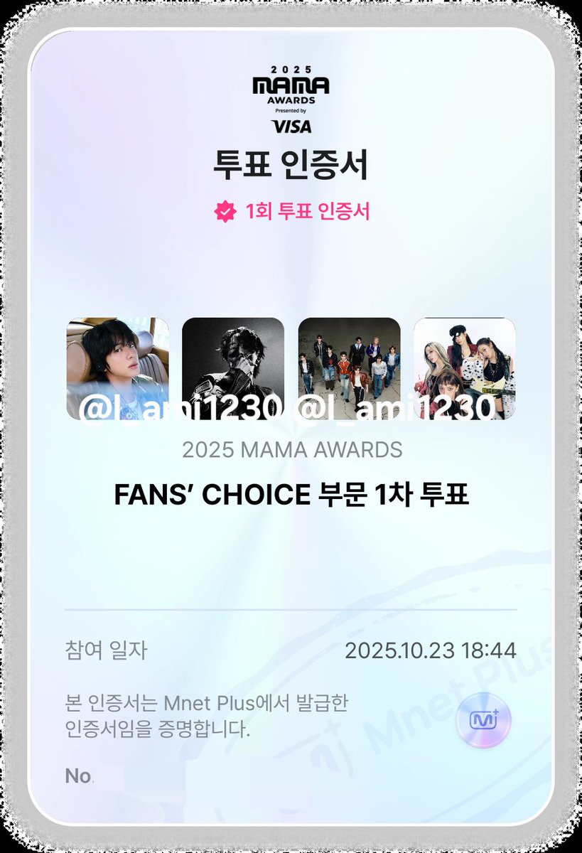 l_ami1230's tweet photo. 🗳
I'm voting #jhope for the #2025MAMAVOTE https://t.co/TSy2mjkbaM
