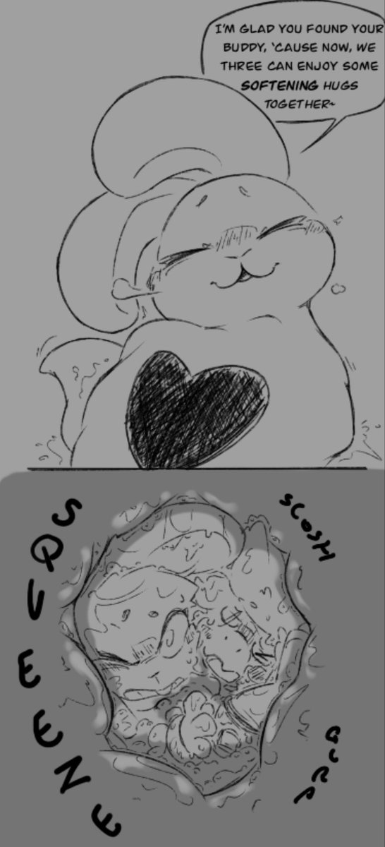 The bunny squishing papaya and carrots (funny jape drawing)

I put a tail cause I thought it looked cute

Anyways…