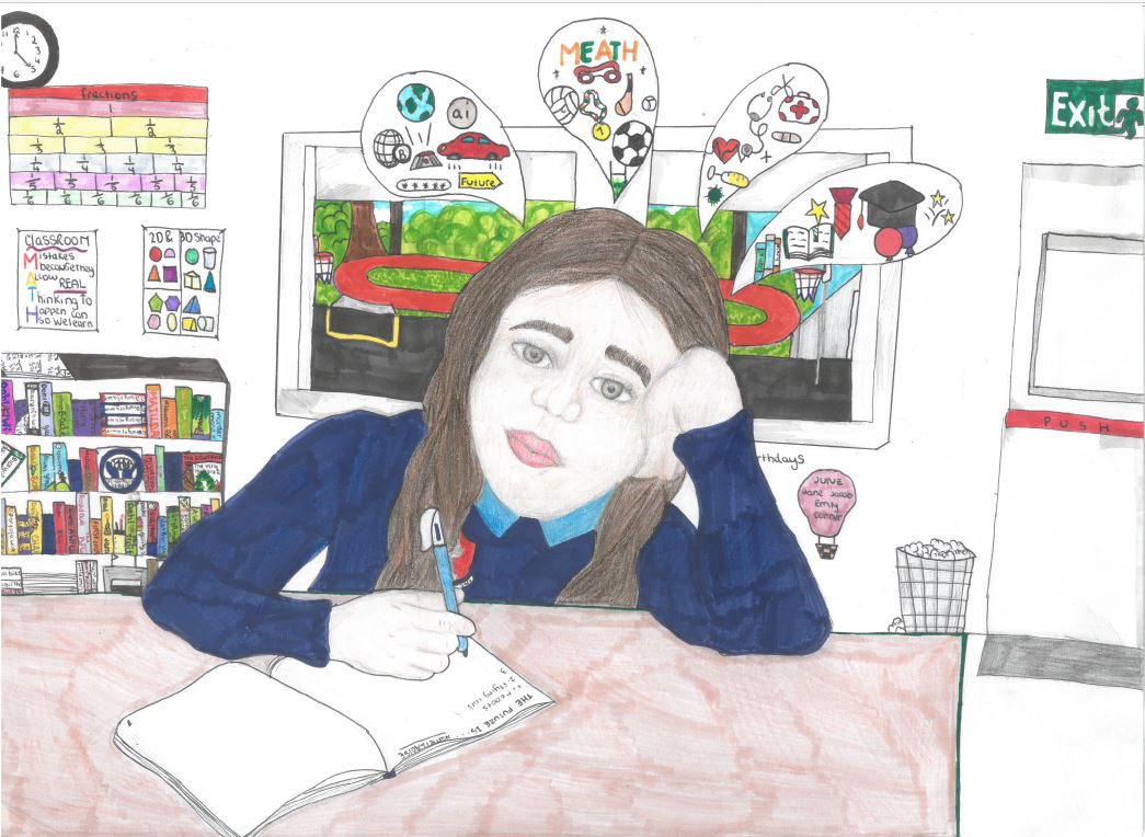Congrats to Anica Adalia Sriluxman who was the winner in the 11-13 category. In 2nd we had Sofia Balciunate while 3rd was Laoise Carry-Lynch (all One4Alls).The Colouring set prizes go to Zoe Henry, Hollie Curran, Riona Donnelly. Well Done to everyone on the fantastic entries!