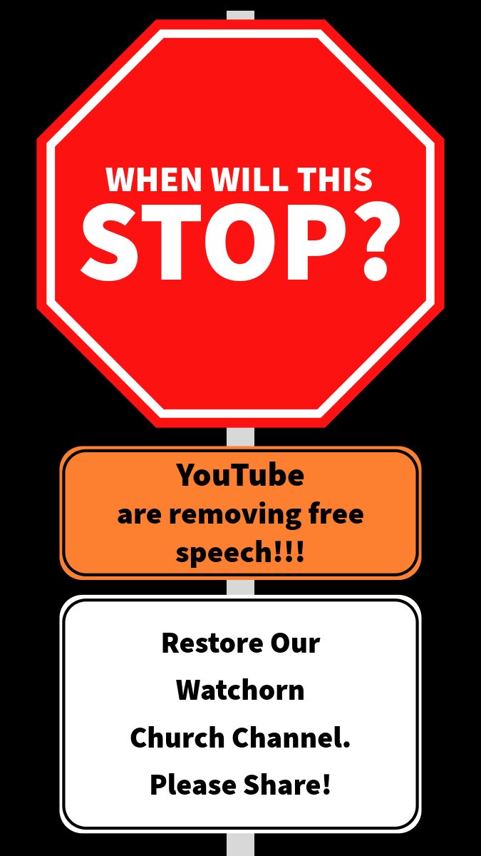 WatchornChurch's tweet photo. YouTube are afraid of the Gospel of Jesus Christ! https://t.co/73Z4PSbTIE