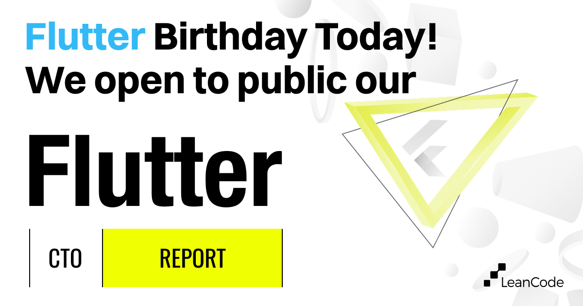 LeanCodePl's tweet image. 🎂 Happy Birthday, Flutter! 🎉 Our gift to the community: the #FlutterCTOReport is now public! Read it here (no download needed): leancode.co/insights/flutt…
11 years since the first Flutter commit, and now it powers apps from startups to enterprises. 🚀
As @craig_labenz said in…