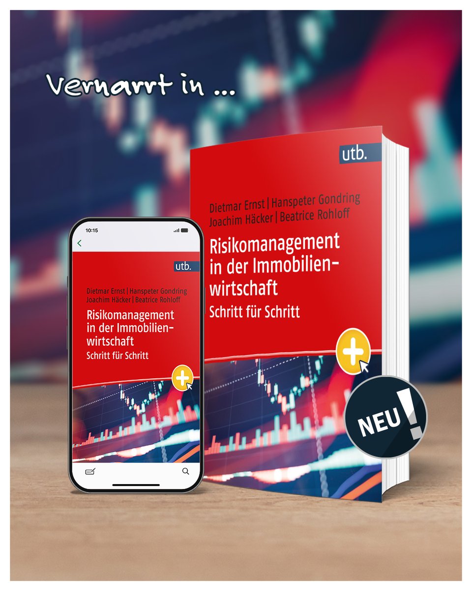 NEU! "Risikomanagement in der Immobilienwirtschaft Schritt für Schritt" von Dietmar Ernst, Hanspeter Gondring, Joachim Häcker, Beatrice Rohloff:
utb.de/doi/book/10.36…

#uvkverlag #Risikomanagement #RealEstate #Immobilienwirtschaft #Finance