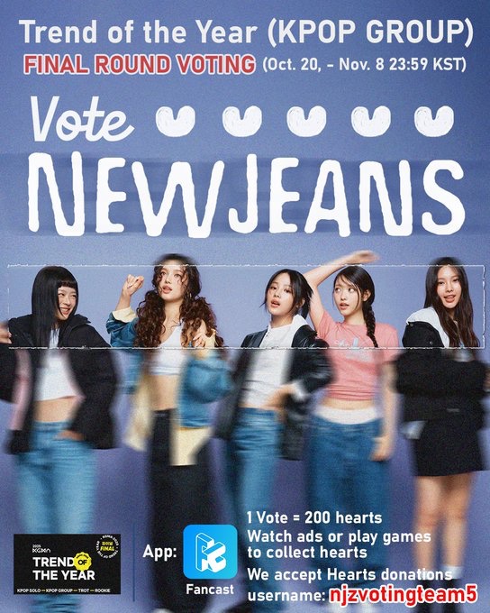 NJZ_voting's tweet image. 💖Bunnies!🐰We Need Your Help!
We're in the final round for the KGMA Award!✨
💸Funds for voting!🗳️
If you planning to purchase votes dm us to form a plan 📝
🤔Need Help Voting?
Comment “add” we'll add you to Voting Support GC.
Let's show the world the power of Bunnies!💪