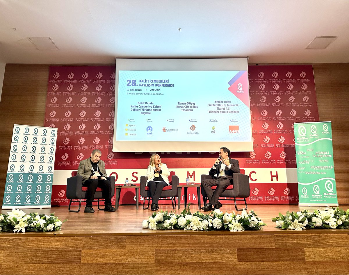usigri's tweet photo. KALDER 28.Kalite Çemberleri Konferansı @KaliteDernegi @KalDerAnkara @ostimteknikuniv https://t.co/VBZSJC9r8M
