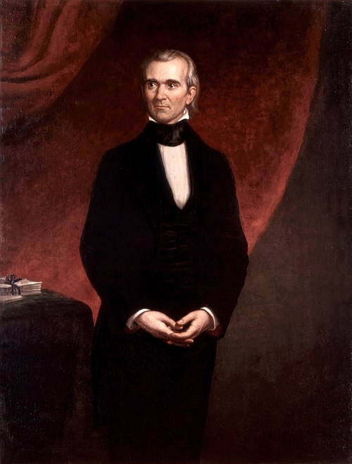 whencyclopedia's tweet image. James K. Polk (1795-1849) was an #American lawyer and politician who served as the eleventh #president of the United States. A protégé of Andrew Jackson (1767-1845), he was the dark-horse candidate of the #Democratic Party in the US Presidential #Election of 1844, running on a