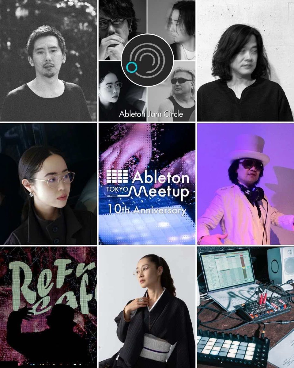 Ableton Meetup Tokyo Vol.63 10th Anniversary
🗓️2025.11.3（月・祝）
📍CUBE(六本木)

出演:
DJ SODEYAMA
Ableton Jam Circle by 森谷 諭
Tsuyoshi Okamoto
akim
Sakura Tsuruta
KOYAS（Ableton認定トレーナー）
CD HATA（Dachambo）
ReFuCafé
maki AKAGI