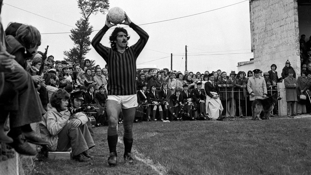 Fifty years ago, AC Milan traveled to Ireland to take on Athlone Town A.F.C. in the UEFA Cup. And Gerry Cranham was on hand to capture it all.