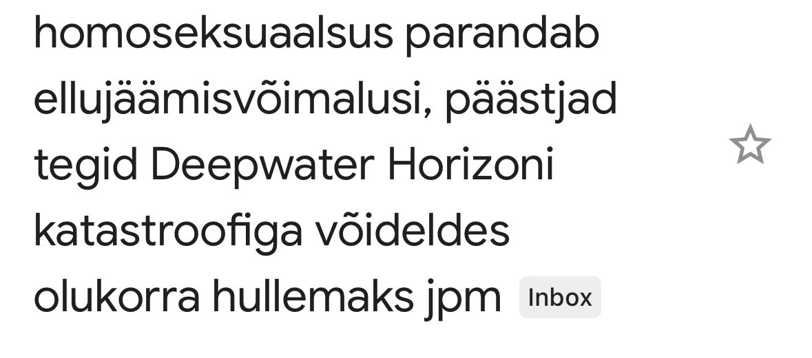 Lõpuks ometi mu Gmailis olulised uudised