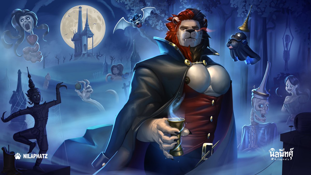 “ Undertaker + Vampire ”
🦁 #nilaphatz #furryartwork #halloween2025