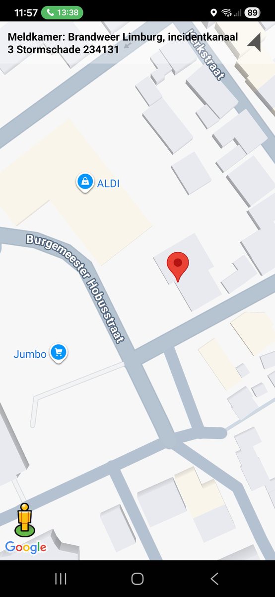 112 melding Stormschade in Nederweert met inzet brandweer