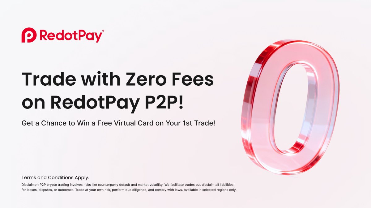 🎁 Trade on #RedotPay P2P & Get a Chance to Win a Free Virtual Card on Your  1st Trade! 🎯 Rewards: - Trade 50+ USD → 30% Off Virtual Card Voucher -