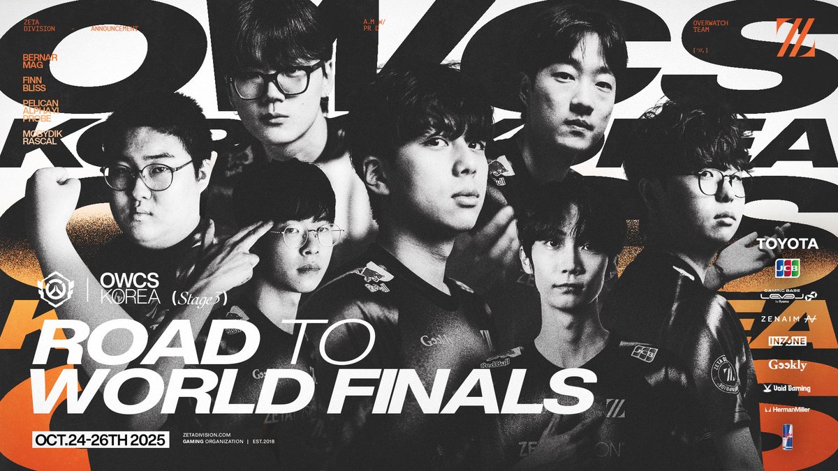⚡Overwatch Champions Series Asia 2025 Korea Road to World Finals

🇯🇵10/24(Fri) ~ 10/26(Sun)

Forged on the brink💥
焦がれ続けた舞台への最終列車🚂🔥

📺twitch.tv/ow_esports_jp

📝zetadi.vision/4nfGVYg

#ZETAWIN #Overwatch2 #OWCS #OWCSASIA2025