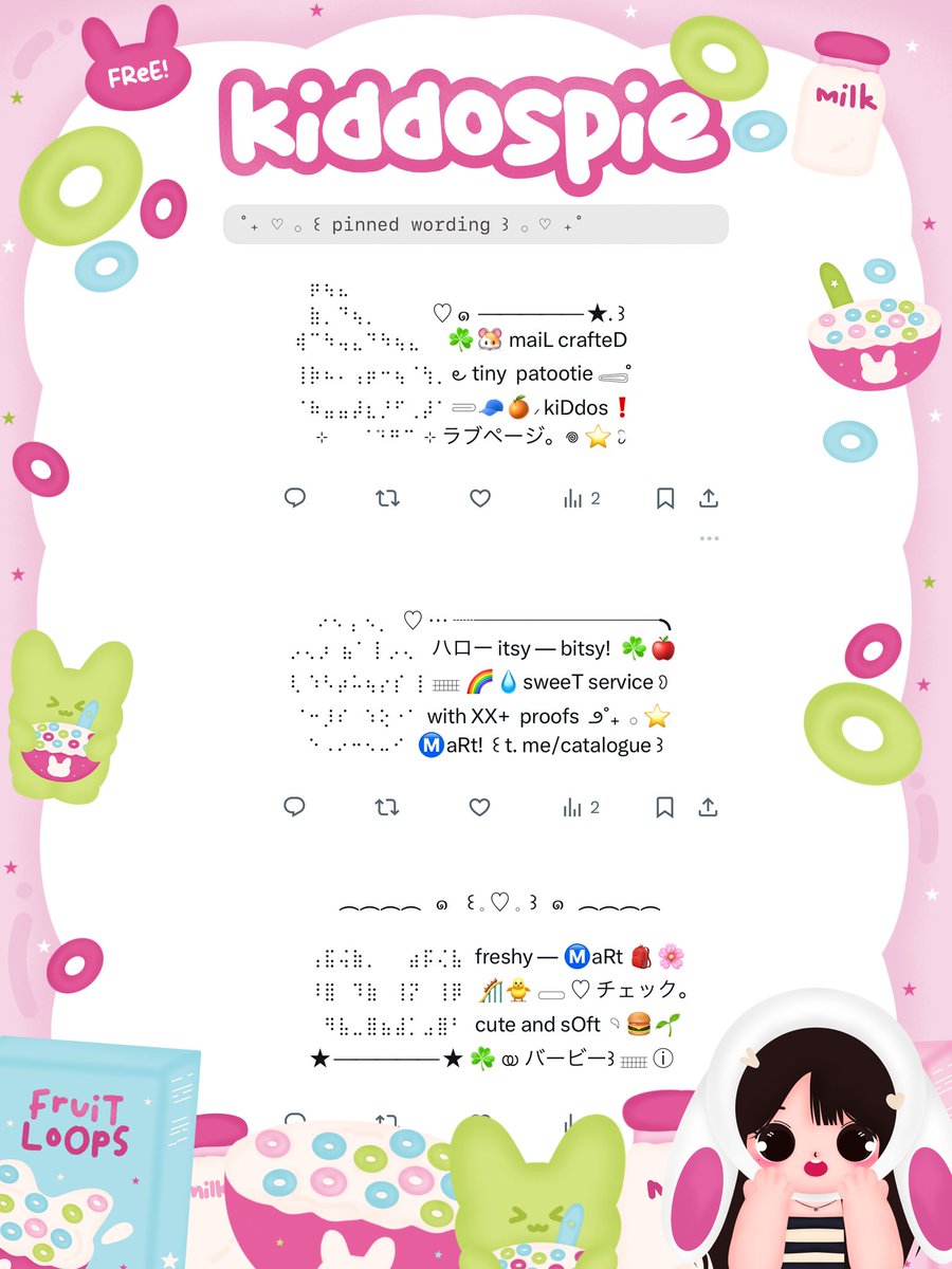 kiddospie's tweet image. haaai!  mOots sherin ada yang mau pinned wording ini for free?  kamis berkah dari kakak anon  …  reply aja mau nomor berapa iaa!  ♡ 📎🍧🌸
