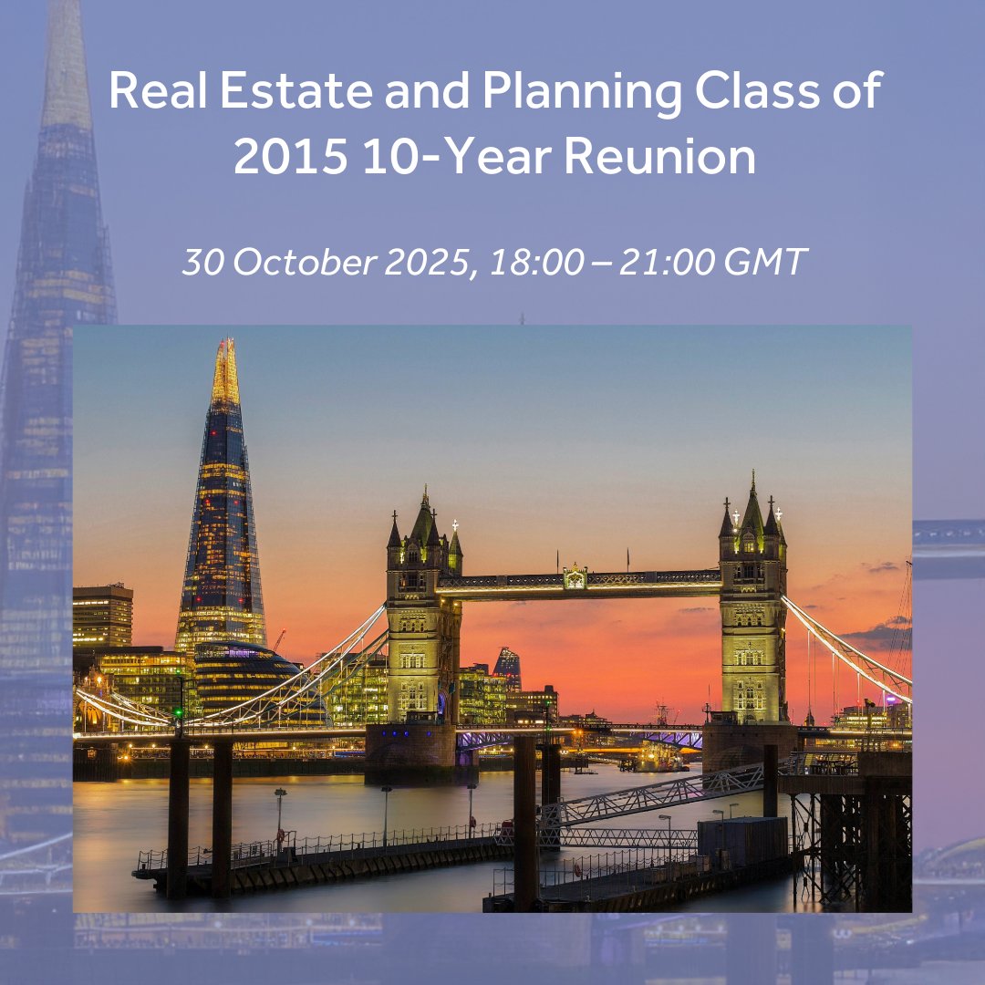 🌟Graduates from the class of 2015 can join this special celebration in a vibrant London setting, there is no charge to attend.

👉Register today: bit.ly/3KRN6UT

#RREF #RREFCharity #REP #RealEstate