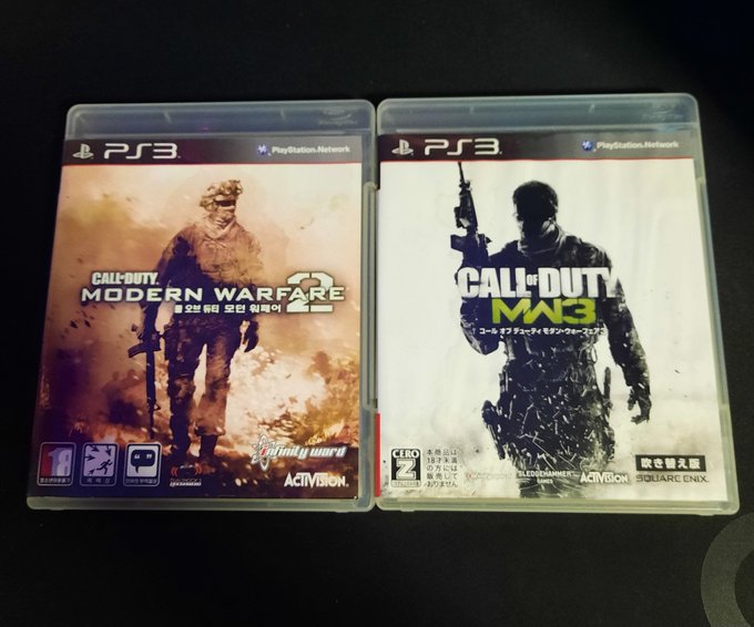 Completely forgot I have these😂
(MW2 South Korean print &amp; MW3 Japanese print) #CallofDuty #MW2 #MW3