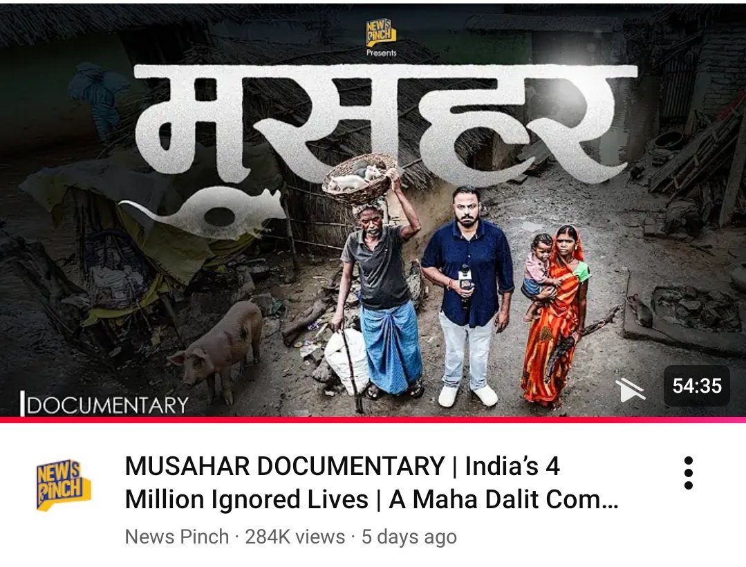 umedpratapsingh's tweet image. Watched this powerful documentary on musahar community. 
It's a shame that despite so many gov schemes & policies they are forced to live like this. None of the benefits is passing on to them.
These are the people who need reservation not the ones who have everything.