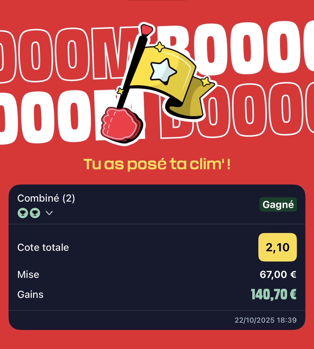 BLSpronos's tweet photo. Bonne journée hier 🔥🔥💰💰 #TeamParieur https://t.co/lmgGpX7ODp