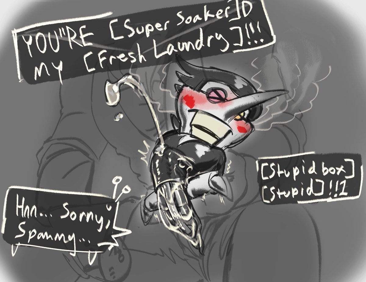goonsaucecrow's tweet photo. Im shy #deltaruined #spamton #spamtenna https://t.co/rxFpD50Qi8