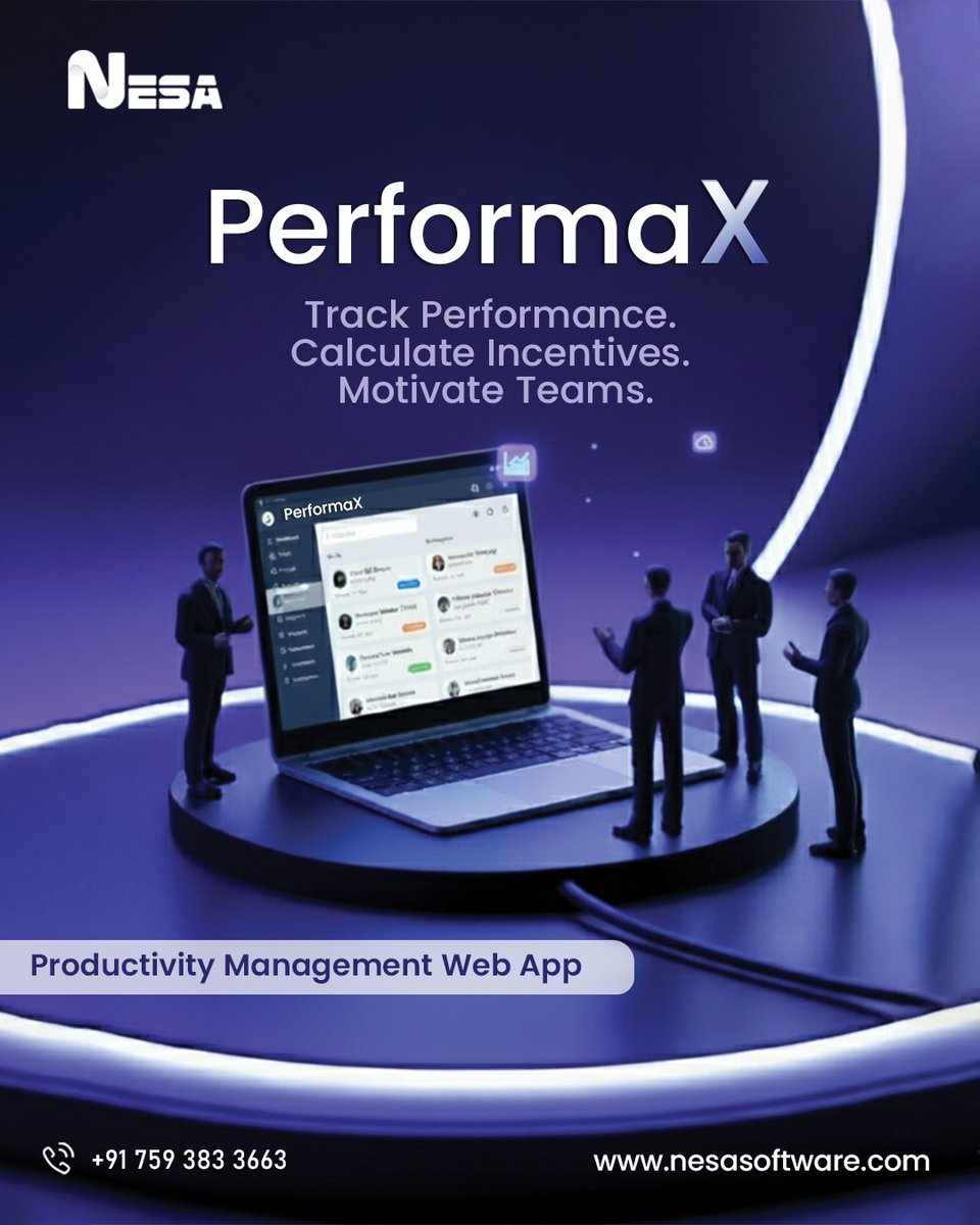 nesasoftware's tweet image. Empower your team with Performax 

The smart way to track performance, calculate and keep your team motivated to achieve more every day

#performax #Productivity #incentivemanagement