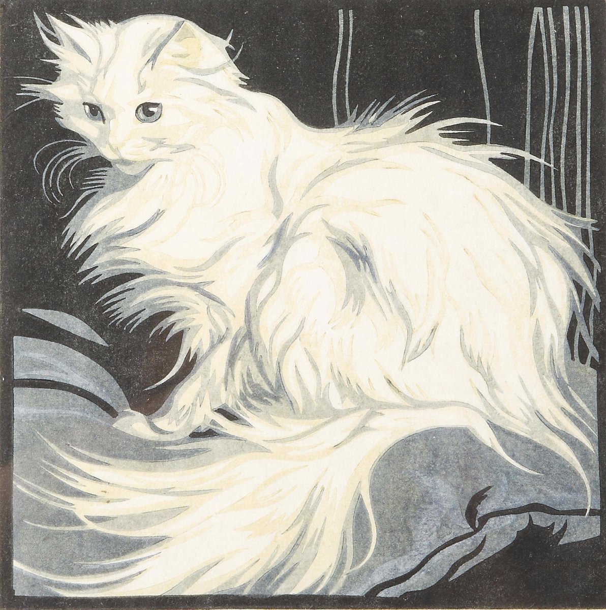 ノルベルティーネ・フォン・ブレスレルン＝ロート（オーストリア、1891〜1978）『アンゴラキャット』（1926年頃）