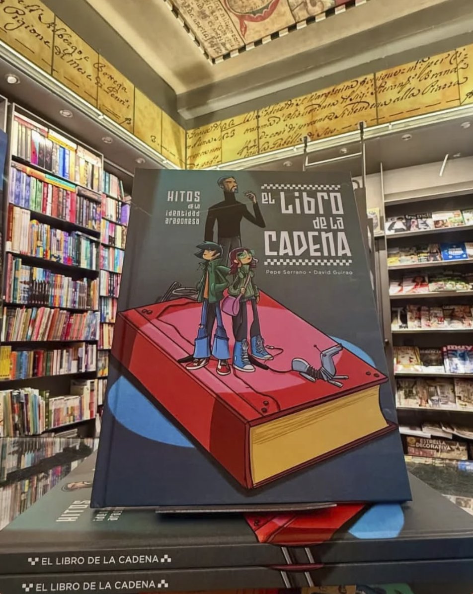 El libro de la Cadena. 
Ya en librerías, primer volumen de la serie Hitos de la Identidad aragonesa, un cómic para todas las edades. Escrito por Pepe Serrano y editado por el Gobierno de Aragón.