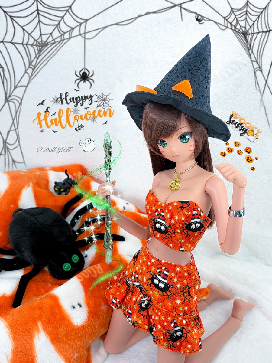 AndroidPDF's tweet image. 蕾ちゃん: 今日はデイモンスパイダーさんを呼んでみたにゃ🕷️✨ ちょっとドキドキしたけど…この子、意外とかわいい子なのにゃ💚 ハロウィンの夜は、一緒にいたずら魔法タイムなのにゃ〜🎃💫✨ฅ(Ф∀Ф)ฅ
#ハロウィン #halloween #jodiecreations #smartdoll #smartdollprowess #smartdoll蕾 #catgirl…