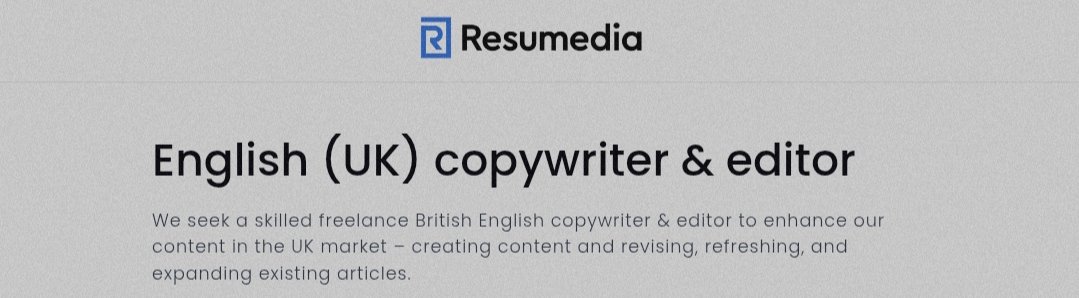 Ekanemxyz1's tweet image. 🚨Job alert!
•English (UK) Copywriter & Editor
📍 Freelance
📌Opportunity for long-term collaboration with a growing international SaaS company
▶️Remote(UK)
▶️ Salary: Competitive Pay TBD
More details 👇