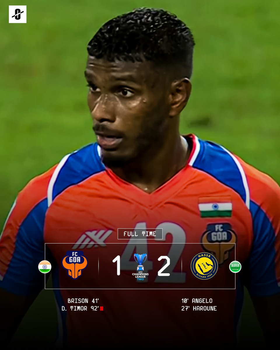 TeamOffsideIN's tweet photo. Fought till the very end, but it wasn’t Goa's night!!
Heads high 🔥
#IndianFootball #FCGoa #AlNassr #ACL2 #IndianFootball #Goa #SadioMane #JoaoFelix #CR7 #ForcaGoa https://t.co/uVPXw8JWx2