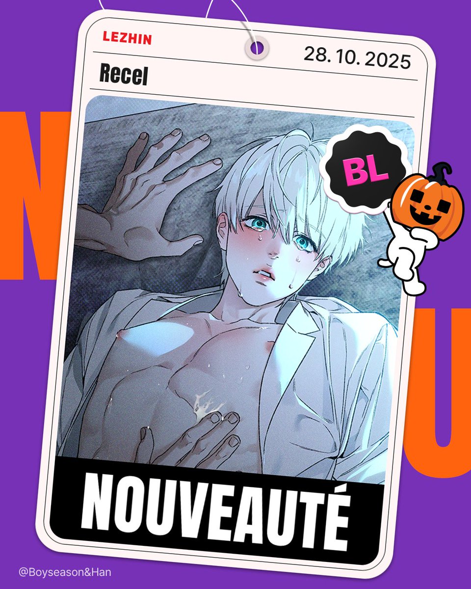 lezhin_fr's tweet photo. ✨Nouveauté✨
📖Titre : Recel
👉https://t.co/5PinLzXfC9
#LezhinFR #Nouveauté #Recel #BL #BoysLove #Webtoon #yaoi https://t.co/u9D8lTxXic