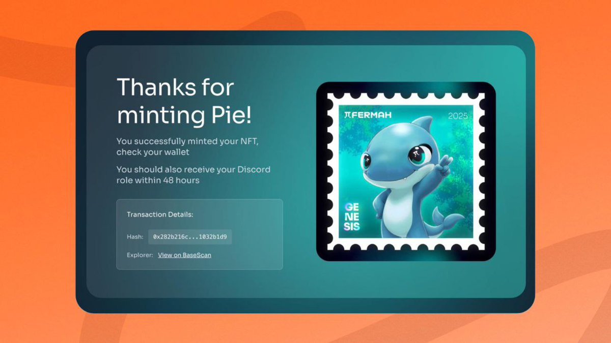 CHASE💀 (@abrahamchase09) on Twitter photo This quick 2-minute task could be worthwhile later, and it's very time-sensitive and free of cost. 
<a href="/fermah_xyz/">Fermah</a> has launched a limited-edition Pie NFT, and the Discord pioneer role is currently available for free.
They've raised $5.2M in funding and are part of the a16z crypto This quick 2-minute task could be worthwhile later, and it's very time-sensitive and free of cost. 
<a href="/fermah_xyz/">Fermah</a> has launched a limited-edition Pie NFT, and the Discord pioneer role is currently available for free.
They've raised $5.2M in funding and are part of the a16z crypto