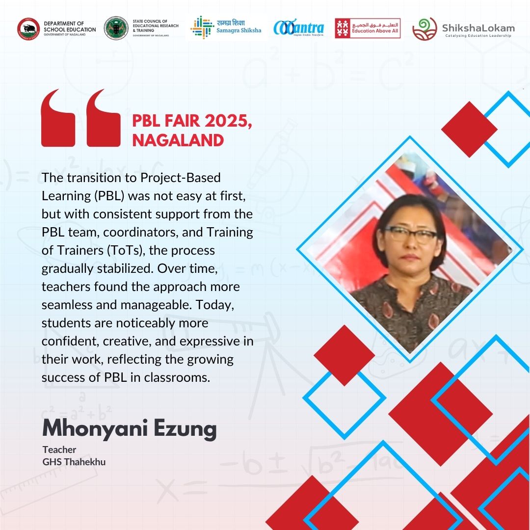 mantra4change's tweet image. At the Nagaland PBL Mela 2025, dignitaries, teachers, &amp;amp; school leaders shared reflections on how project-based learning is transforming teaching, making classrooms more engaging, meaningful, &amp;amp; full of wonder. 
We’re grateful to everyone who shared their reflections.
#PBL