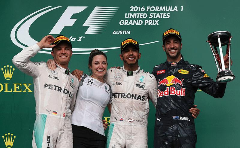 #F1 #OnThisDay, October 23rd 2016. A <a href="/MercedesAMGF1/">Mercedes-AMG PETRONAS F1 Team</a> 1-2 at the #USGP at <a href="/COTA/">Circuit of The Americas</a> as polesitter <a href="/LewisHamilton/">Lewis Hamilton</a> won ahead of teammate <a href="/NicoRosberg/">Nico Rosberg</a> . <a href="/danielricciardo/">Daniel Ricciardo</a> took 3rd for <a href="/redbullracing/">Oracle Red Bull Racing</a> . formula1.com/en/video/race-… #MsportXtra <a href="/UnracedF1/">UnracedF1 - Thanks Peter Sauber🏁</a>