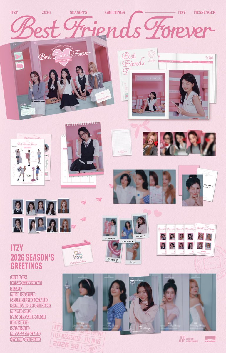 ITZYofficial's tweet image. ITZY 2026 SEASON&apos;S GREETINGS
[Best Friends Forever] ITZY MESSENGER💌

📆 PRE-ORDER OPEN 
- 2025.11.02 SUN 23:59 (KST)

✅ FANS SHOP bit.ly/4otIxP0
✅ 알라딘 bit.ly/49iWV8p
✅ YES24 bit.ly/4771MIB
✅ APPLE MUSIC abit.ly/d4cynw
✅ MAKESTAR…