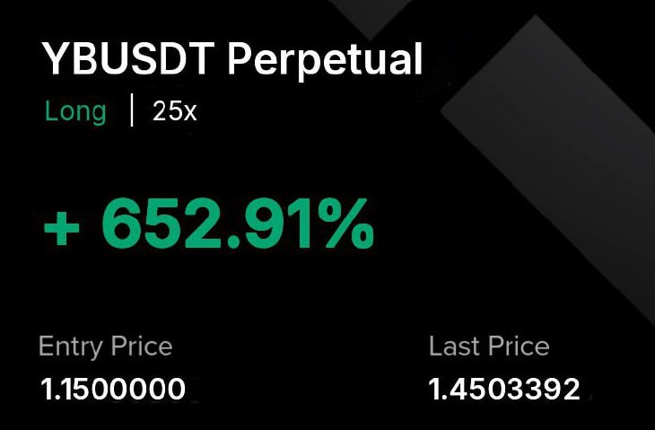 MoonBaseFx_cryp's tweet photo. $YB TP2: 1.45✅
Join my free Telegram signal group 🚀👇
https://t.co/lBl8nmy5X9
#CryptoTraders #CoinCalls #AltcoinUpdates #CryptoMomentum #TradingSignals #Web3Traders #CryptoPulse https://t.co/B3kGbyBgk7