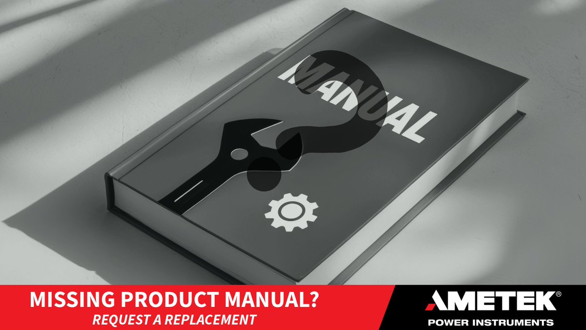 Need a Product Manual? We’ve Got You Covered. Whether you're commissioning new equipment or troubleshooting in the field, having the right documentation is key. 📩 Request your AMETEK Power Instruments product manual today and get the insights you need.
ametekpower.com/service-and-tr…