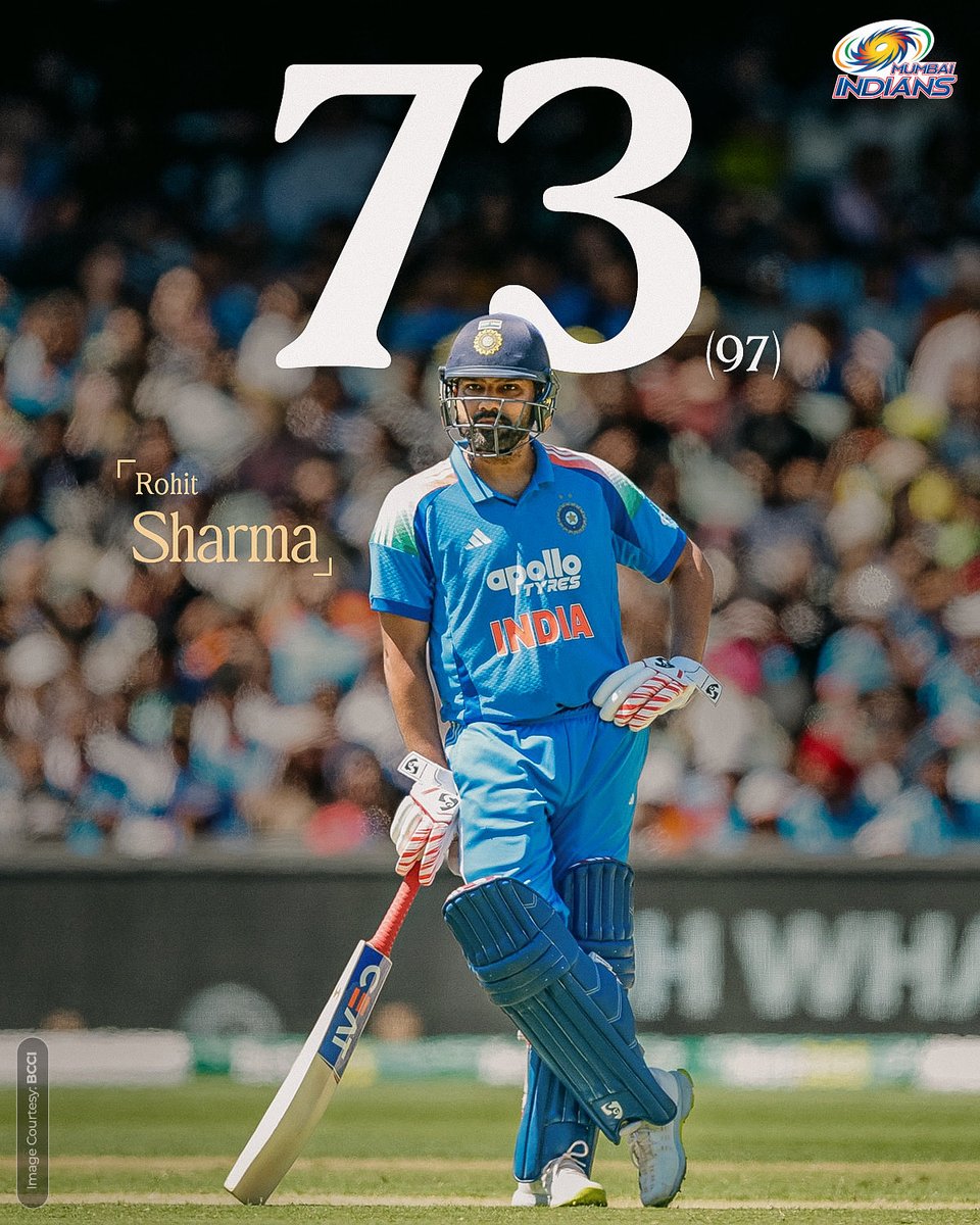 mipaltan's tweet image. Took his time & then got going 👊
Old-school ODI batting 🙌