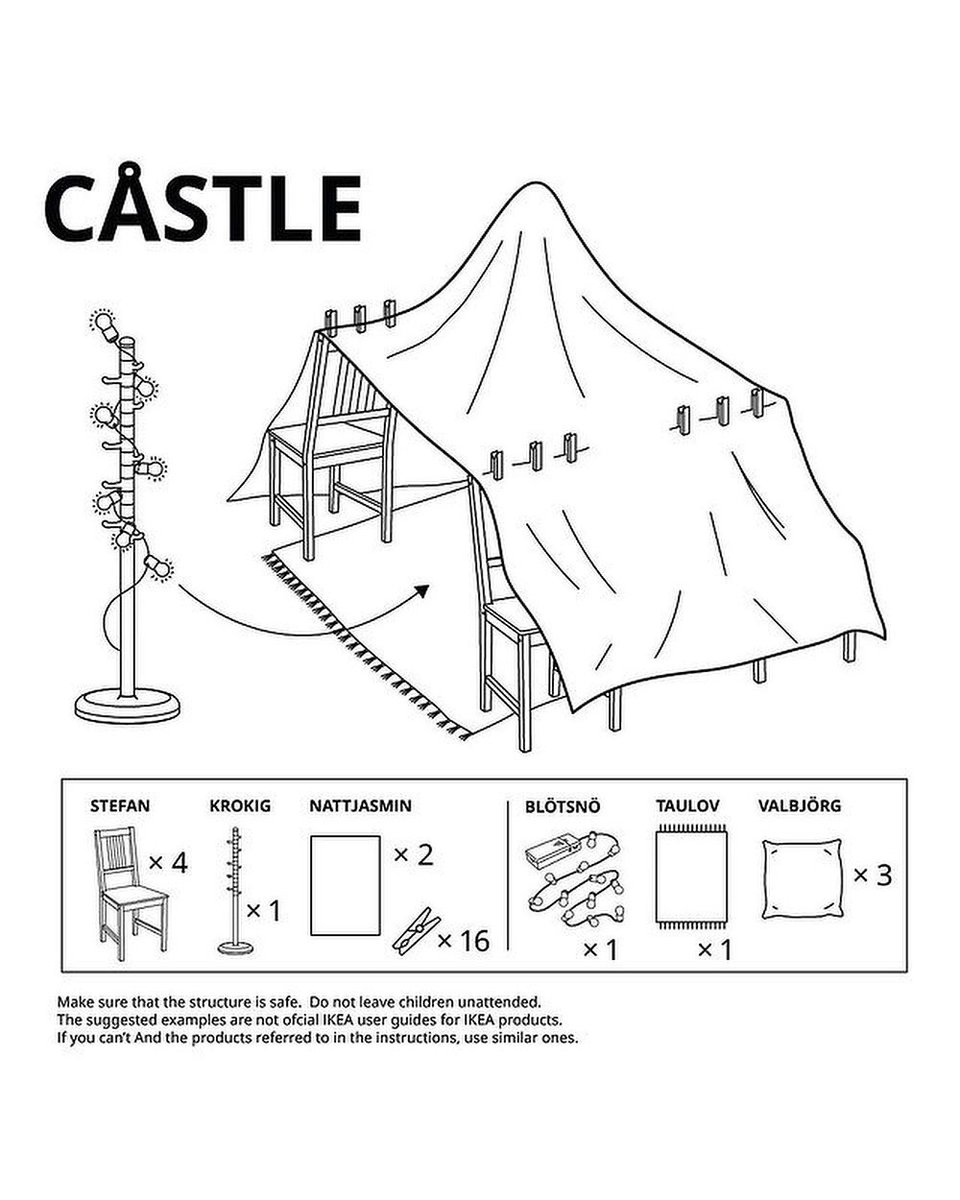engineers_feed's tweet photo. IKEA's 6 different pillow fort instructions https://t.co/koOvPfBPy5