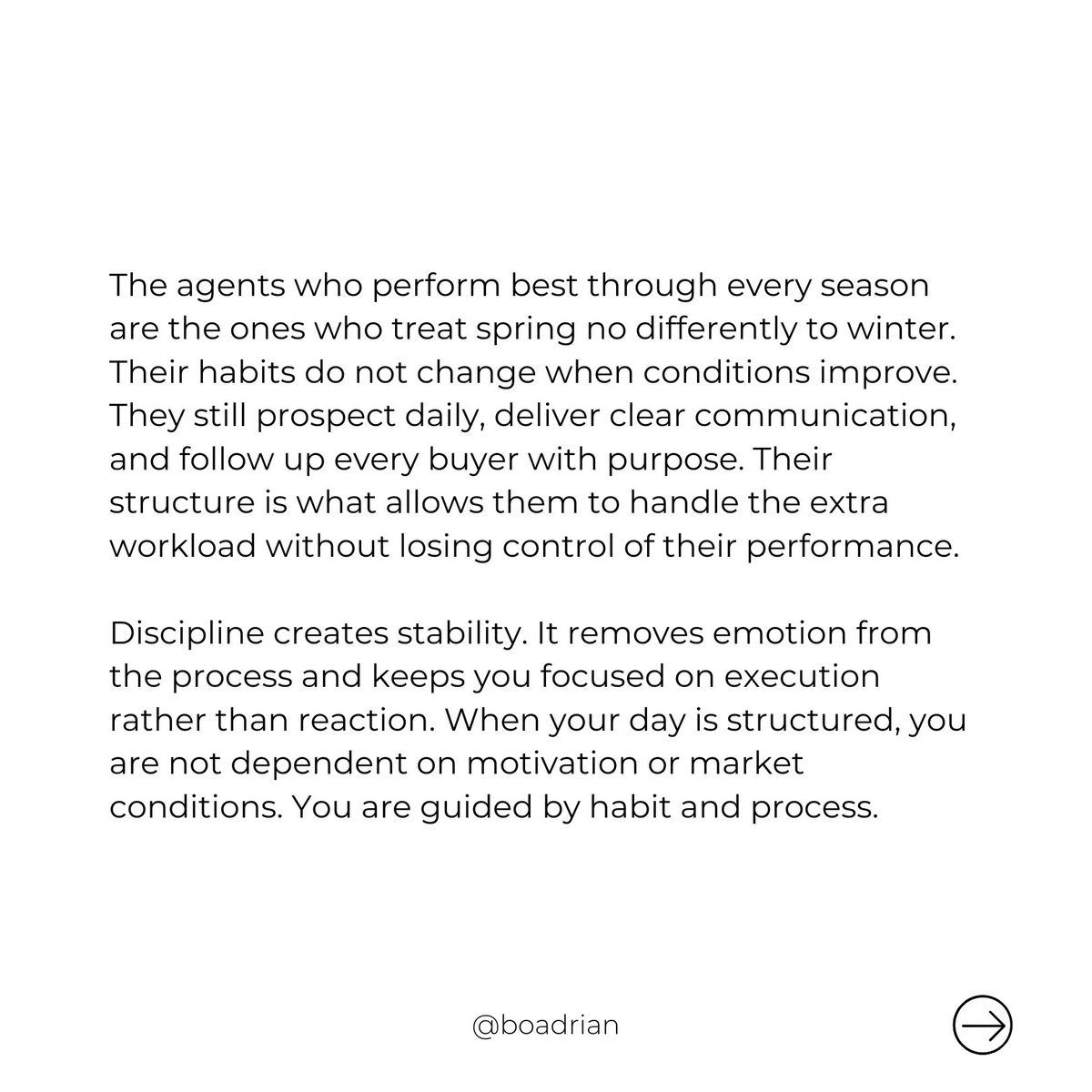 Adrian_Bo_1's tweet image. Thank you REB (Real Estate Business)….. What Adrian Bo is Saying? ✍️ 

‘’SPRING SURGE: CONSISTENCY STILL WINS IN A BUSY MARKET’’

#SuccessStrategies #WinningMindset #RealEstateSuccess #StayConsistent #SpringSurge #REB #ConsistencyWins #BusyMarket #AdrianBoSuperCoach