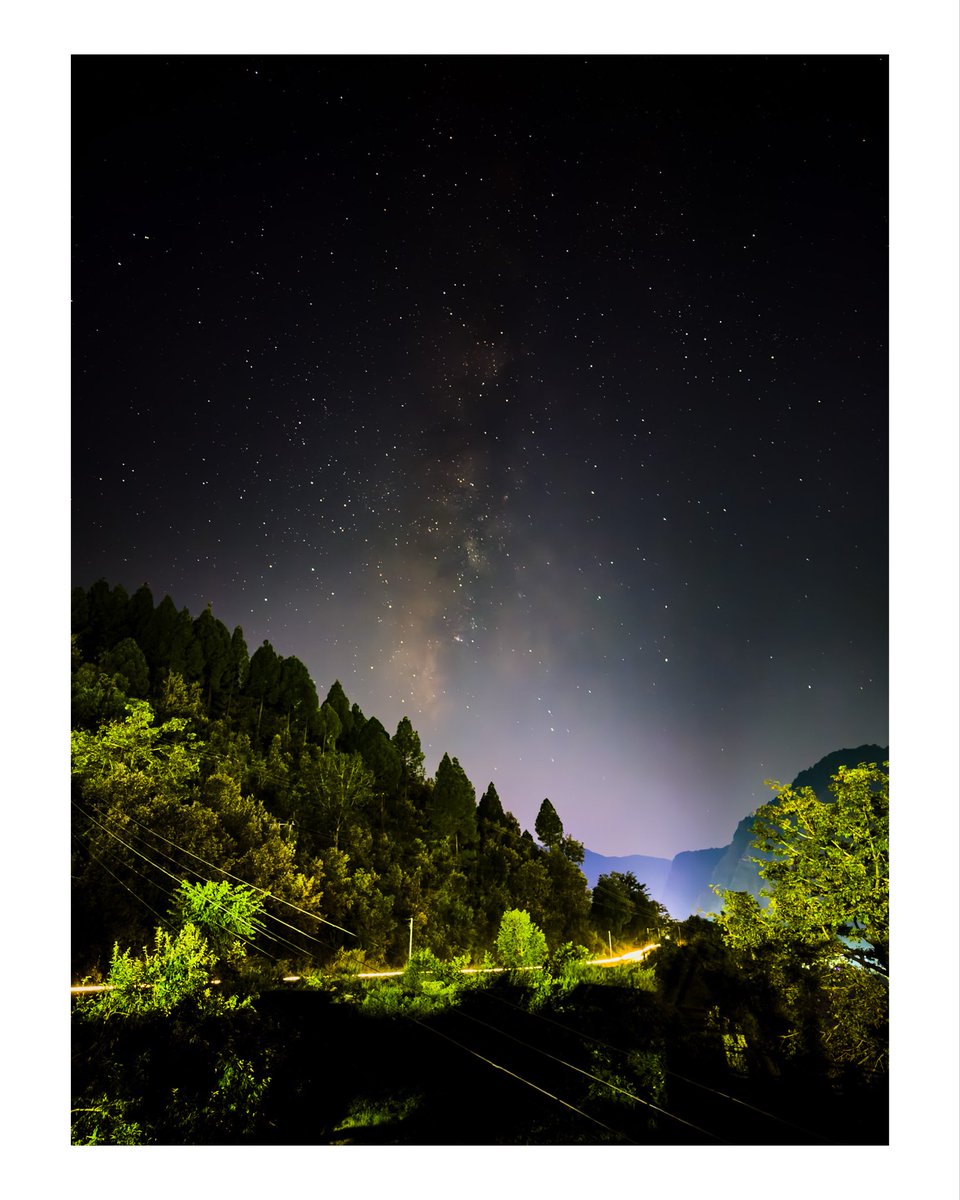 Milky Way from my home. Clicked on iPhone 16. #Uttarakhand #milkyway #iphone