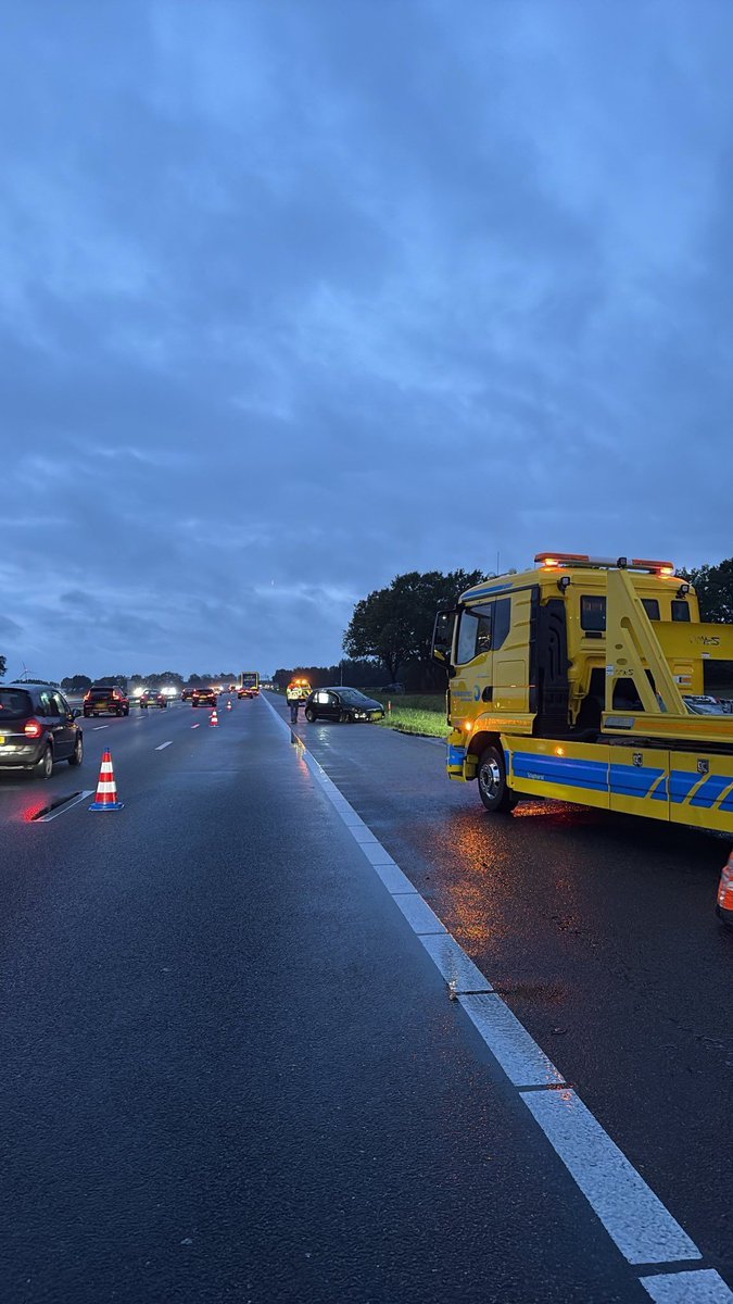 Ongeval op A28 bij Staphorst
