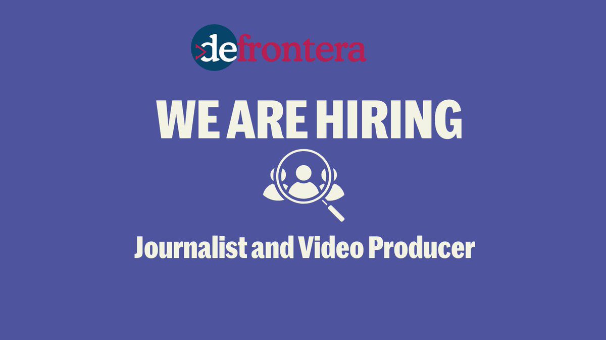 iamverahokeyo's tweet image. At @defronteramedia, journalism is art with purpose. We’re hiring a Visual Journalist & Producer to tell the stories that make people think & FEEL
📍Nairobi.
Apply here 👉 ow.ly/OgTR50XgvJb
#JournalismJobs #Hiring #Defrontera #VisualStorytelling