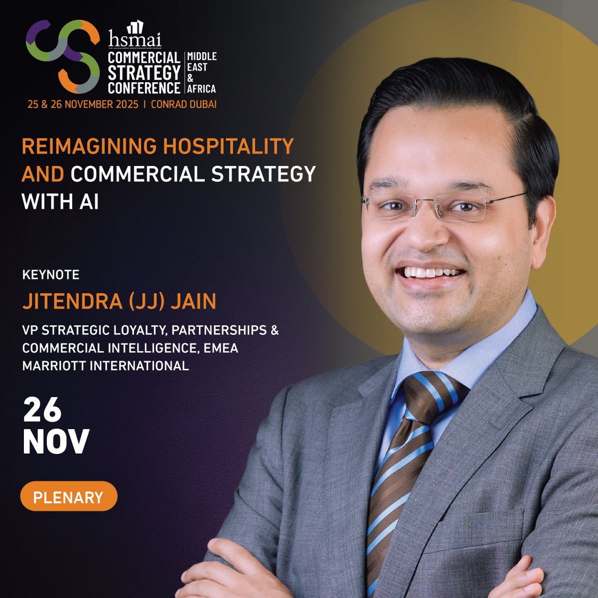 Reimagining Hospitality and Commercial Strategy with AI.

Jitendra Jain, <a href="/MarriottIntl/">Marriott International</a> shares a keynote, and talks about how AI is transforming sales, marketing, revenue, and loyalty, and how you can start using it practically, right where you are. 
🔗 l.ead.me/Agenda-CSC25