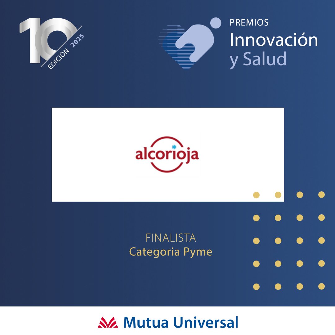 Conocemos a las empresas finalistas de los #PremiosMutuaUniversal
🏅 Categoría Pyme 𝗔𝗹𝗶𝗺𝗲𝗻𝘁𝗼𝘀 𝗰𝗼𝗻𝗴𝗲𝗹𝗮𝗱𝗼𝘀 𝗱𝗲 𝗹𝗮 𝗥𝗶𝗼𝗷𝗮
Proyecto: 𝗖𝗡-𝗧𝗲𝗰 𝗔𝘂𝗹𝗮 𝗱𝗲 𝗙𝗼𝗿𝗺𝗮𝗰𝗶𝗼́𝗻
➕ℹ premios.mutuauniversal.net/es/x_edicion/A…
#PremiosMutuaUniversal