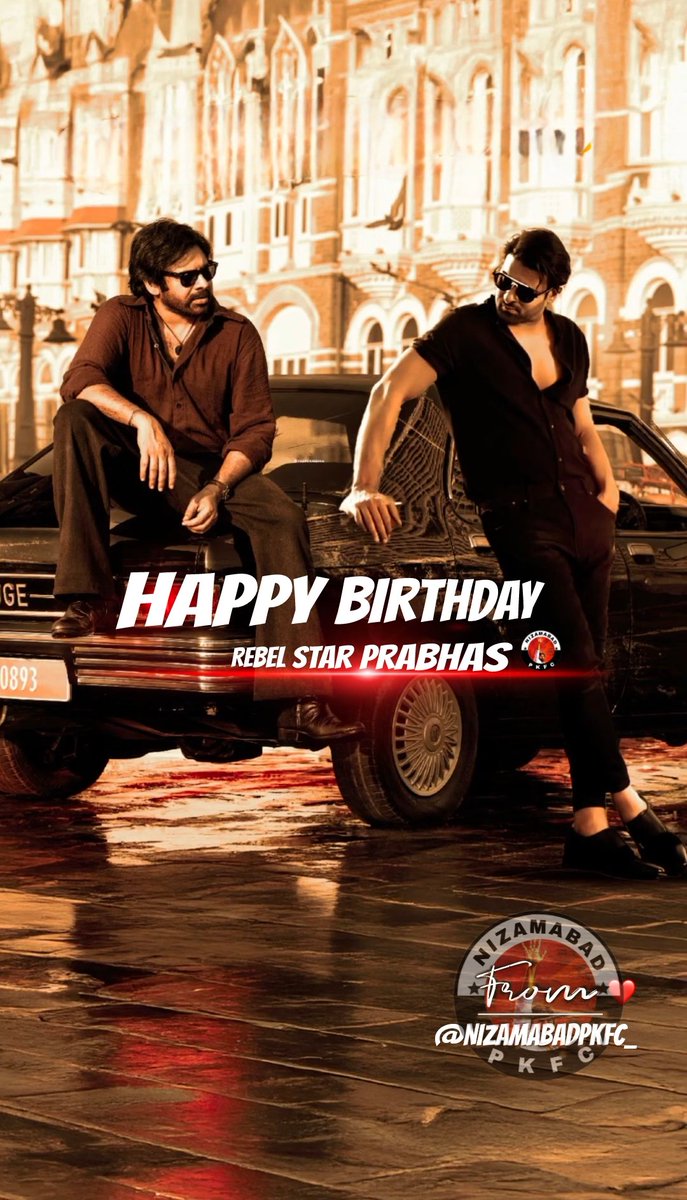 Nizamabad_PKFC's tweet photo. Wishing a Rebellious Birthday to our Darling @prabhas from @NZBPKFC @PawanKalyan fans ❤️🔥

@TrendsPrabhas_ @NizamabadRebels
@PrabhasRules  #og #rajasaab #pawanism #prabhas #HappyBirthdayPrabhas https://t.co/krHT8BmHlA