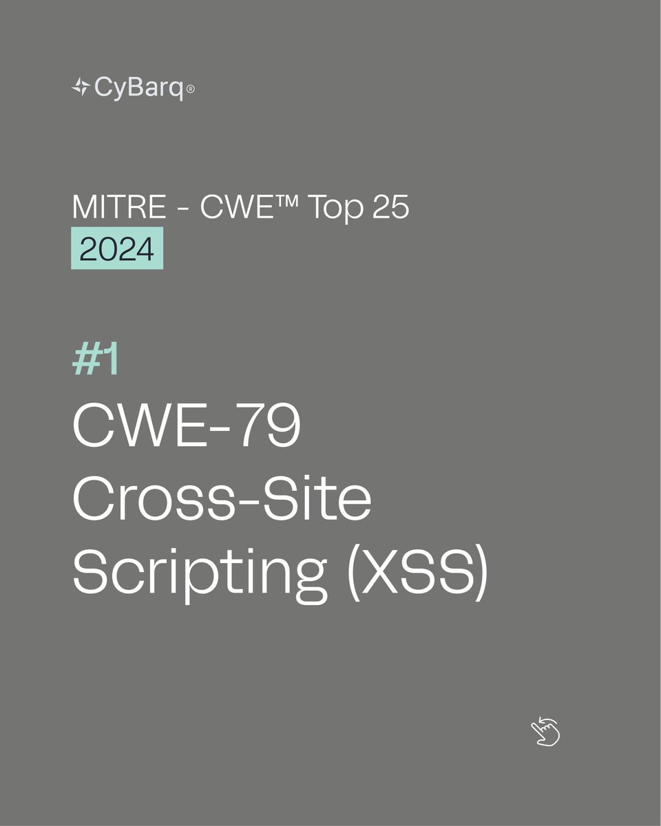 CyBarqLLC's tweet photo. #1 Cross-Site Scripting (CWE-79)

When input isn’t cleaned, scripts sneak in. Data gets stolen, trust disappears.

At CyBarq, we build systems that stop these flaws before they exist.
Every detail is engineered.

#CyberSecurity #CyBarq #CWE https://t.co/sNxOsKF2r4