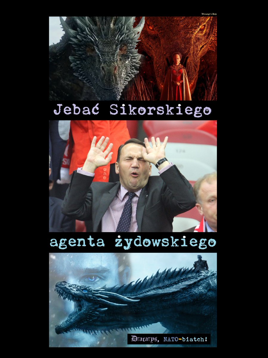 KolinskiRobert's tweet photo. #international #poland #israel #UKraine #NATO #traitors #murderers #rapists #terrorists #headChoppers; #nasiOkupanci, #33lataStyropianizmu; 👻☠️⚡️
Fuck @sikorskiradek, #NATO-🇮🇱 agent! #SłynneCytaty, #SłynneProroctwa; #PrawdaWasWyzwoli, #obrońcyNazioli; ☠️⚡️
#MakeArtNotWar; 🖤🚩 https://t.co/7NAJ38Rwwa