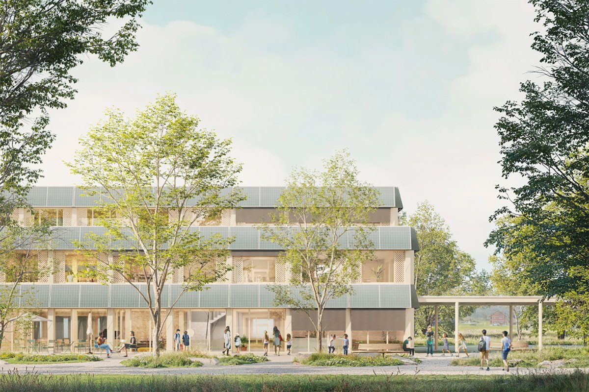 #Nosu Architekten zusammen mit Bureau 105 Landschaftsarchitektur haben mit ihrem Entwurf «Ramses» den #Projektwettbewerb für die Erweiterung der #Schulanlage #Galgenen gewonnen.
competitions.espazium.ch/de/wettbewerbe…