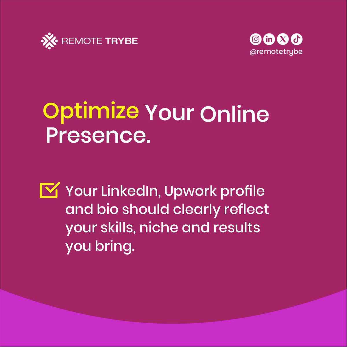 remotetrybe's tweet image. Ready to attract high paying clients?
The difference between struggling and thriving as a Virtual Assistant is in your positioning, pitch and presence.
#Remotetrybe #happybirthdaydede #HallelujahChallengeOCT2025 #VirtualAssistant #highpayingclients #RemoteJobs #Networking
